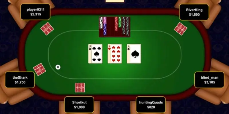 cach choi bai poker 3 Hướng dẫn cách chơi bài poker qua từng vòng cược