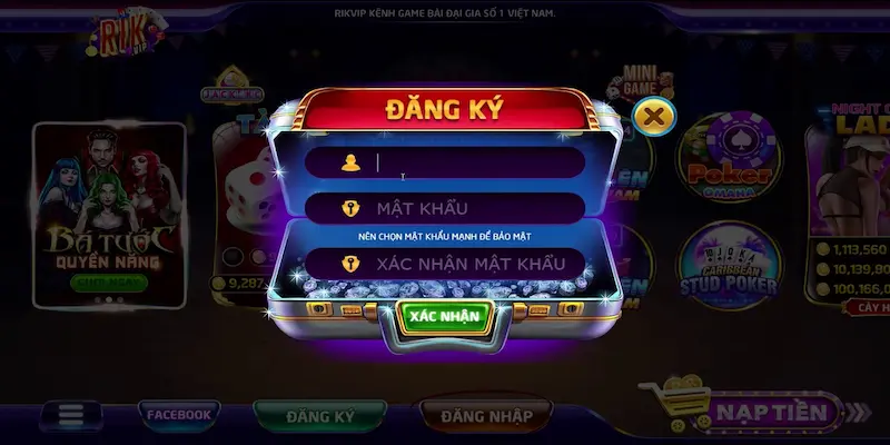 dang ky rikvip 1 Cách đăng ký Rikvip tiện lợi và nhanh chóng cho newbie