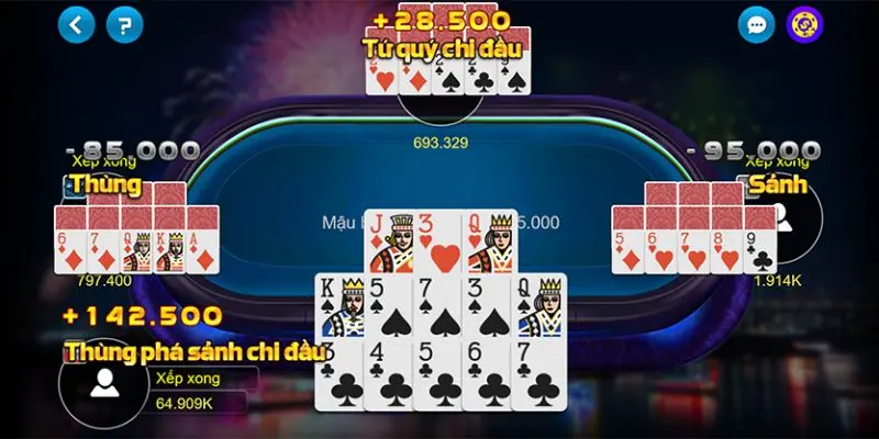mau binh 2 Luật chơi game mậu binh