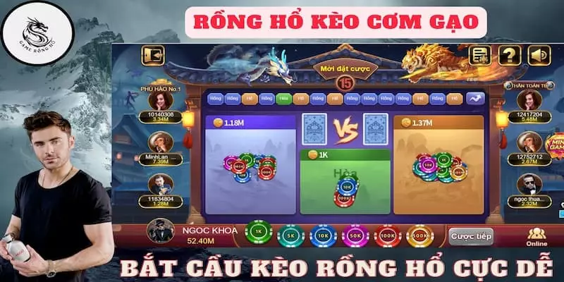 rong ho 2 Hướng dẫn chi tiết cách chơi rồng hổ Rikvip dễ thắng